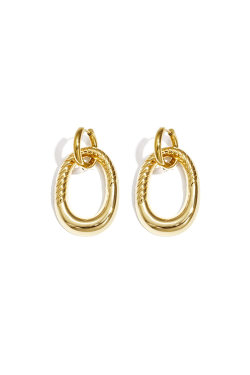 Boucles d'oreilles Créole ovale - 63896