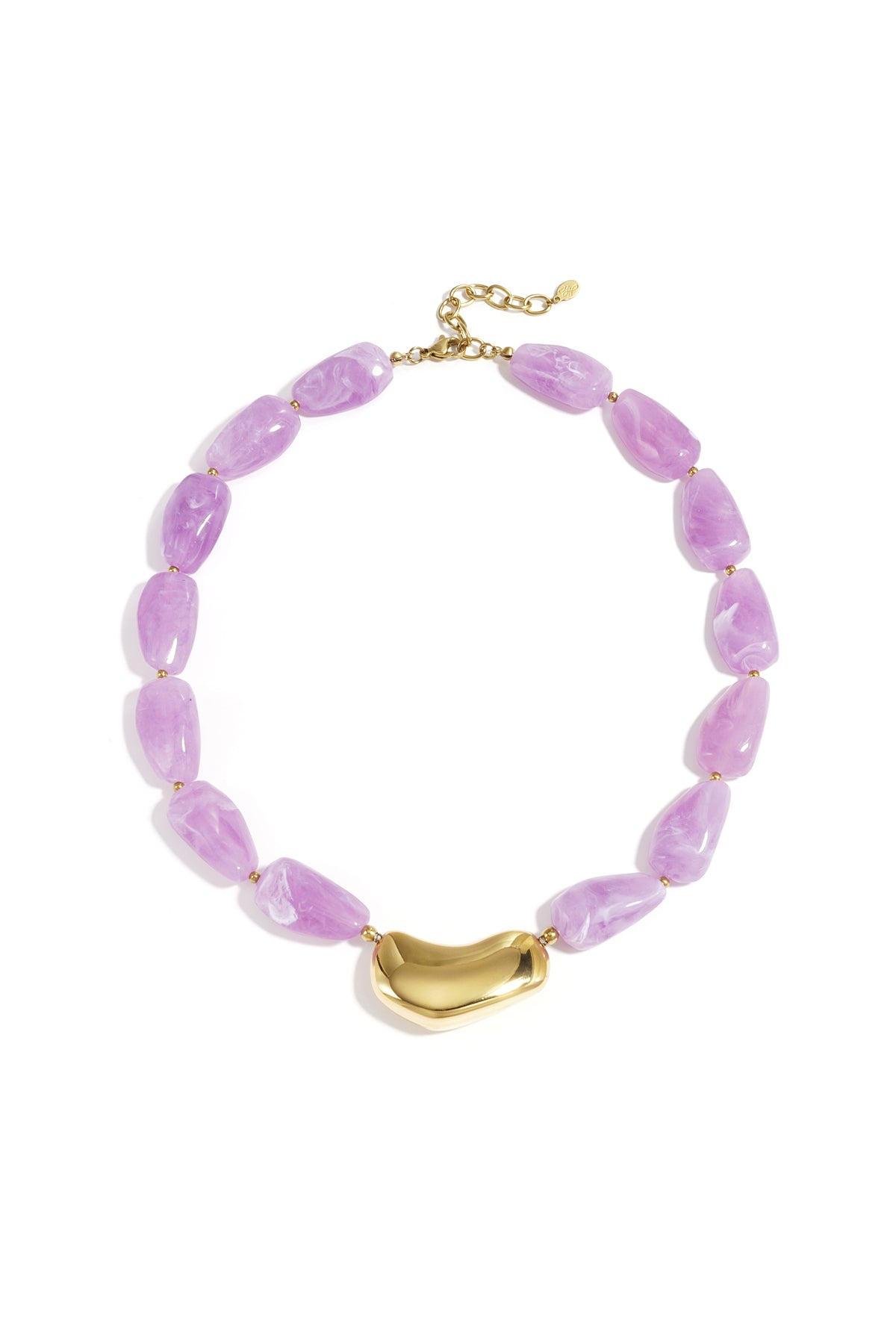 Collier avec perle asymétrique imposante