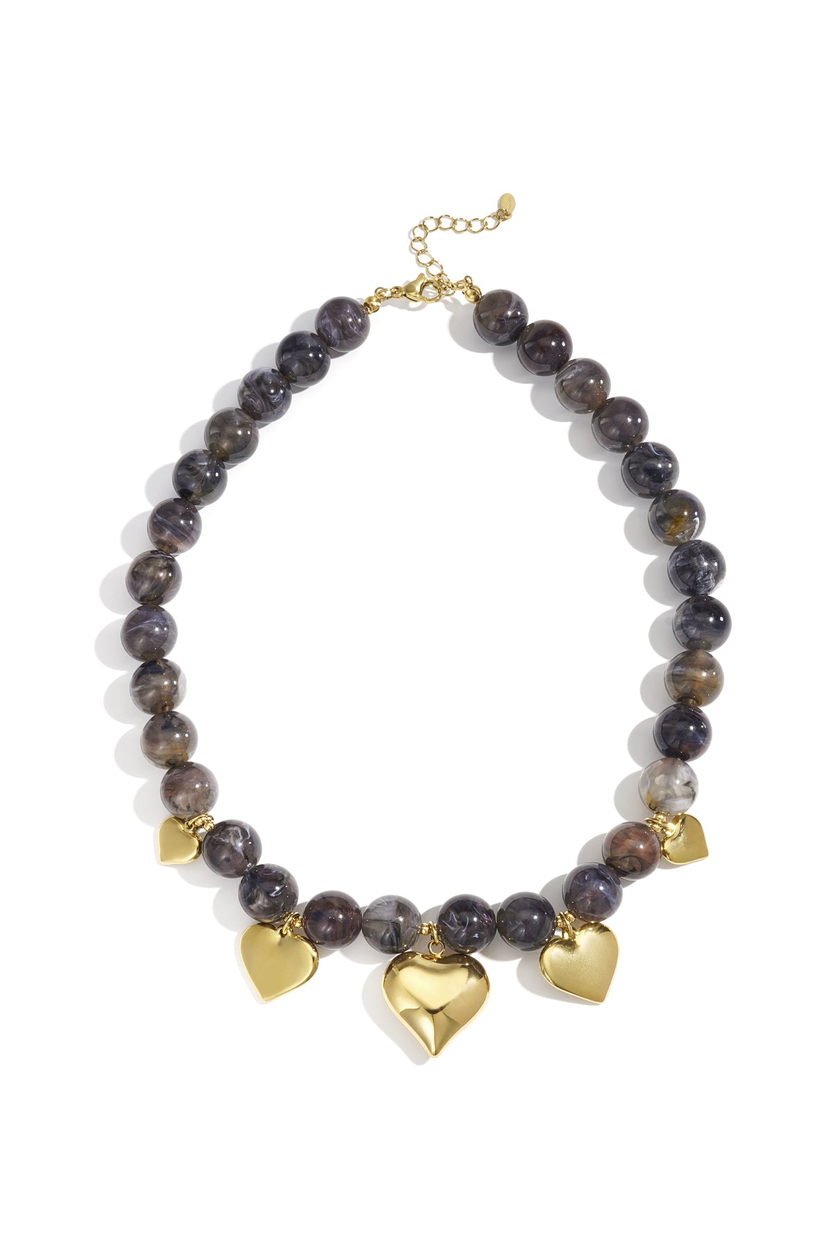 Colliers de perles en acrylique, style cœur, style décontracté, style ethnique, bijoux pour femmes