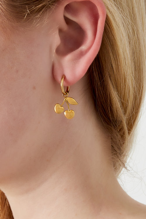 boucles d'oreilles cerises