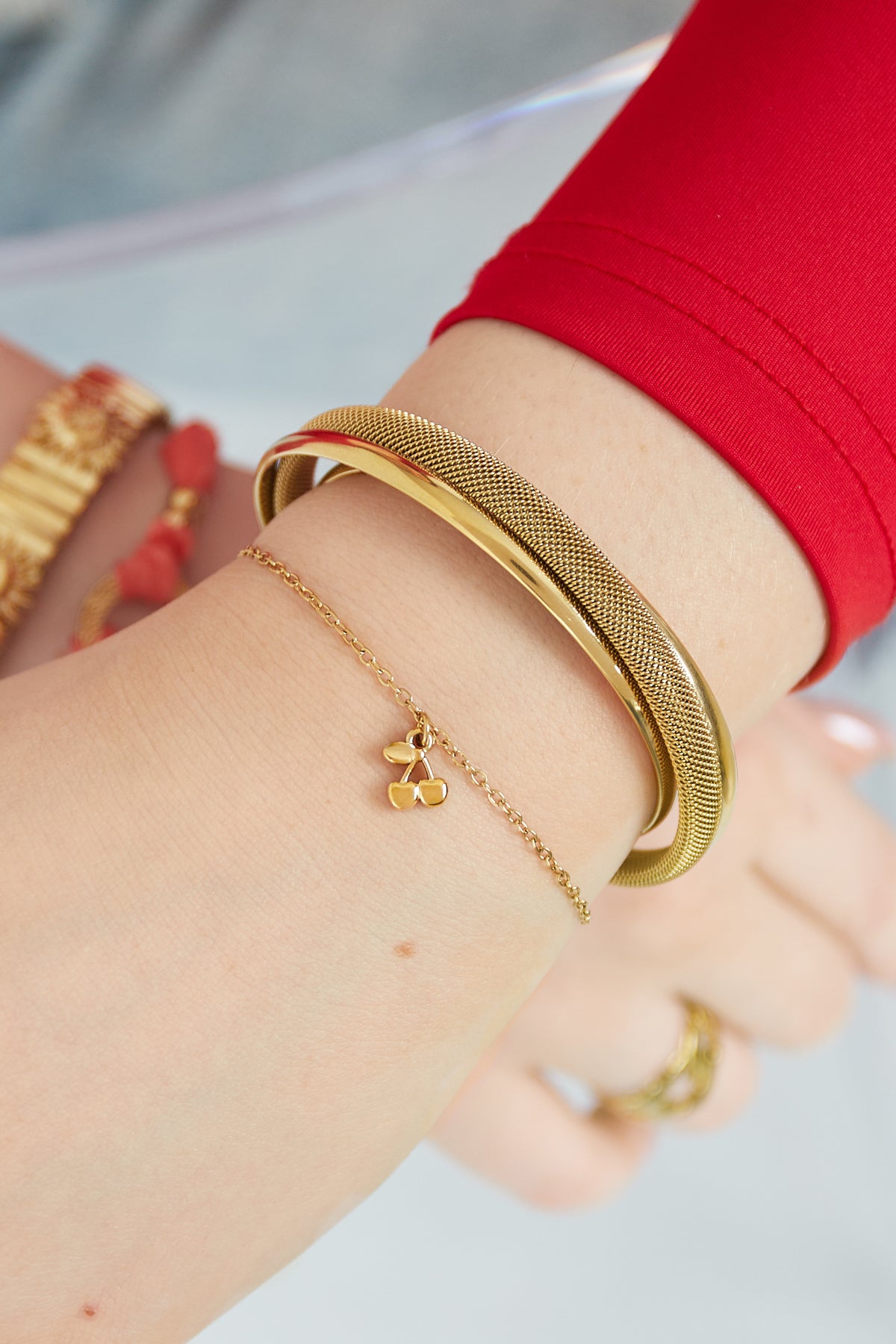 bracelet cerise