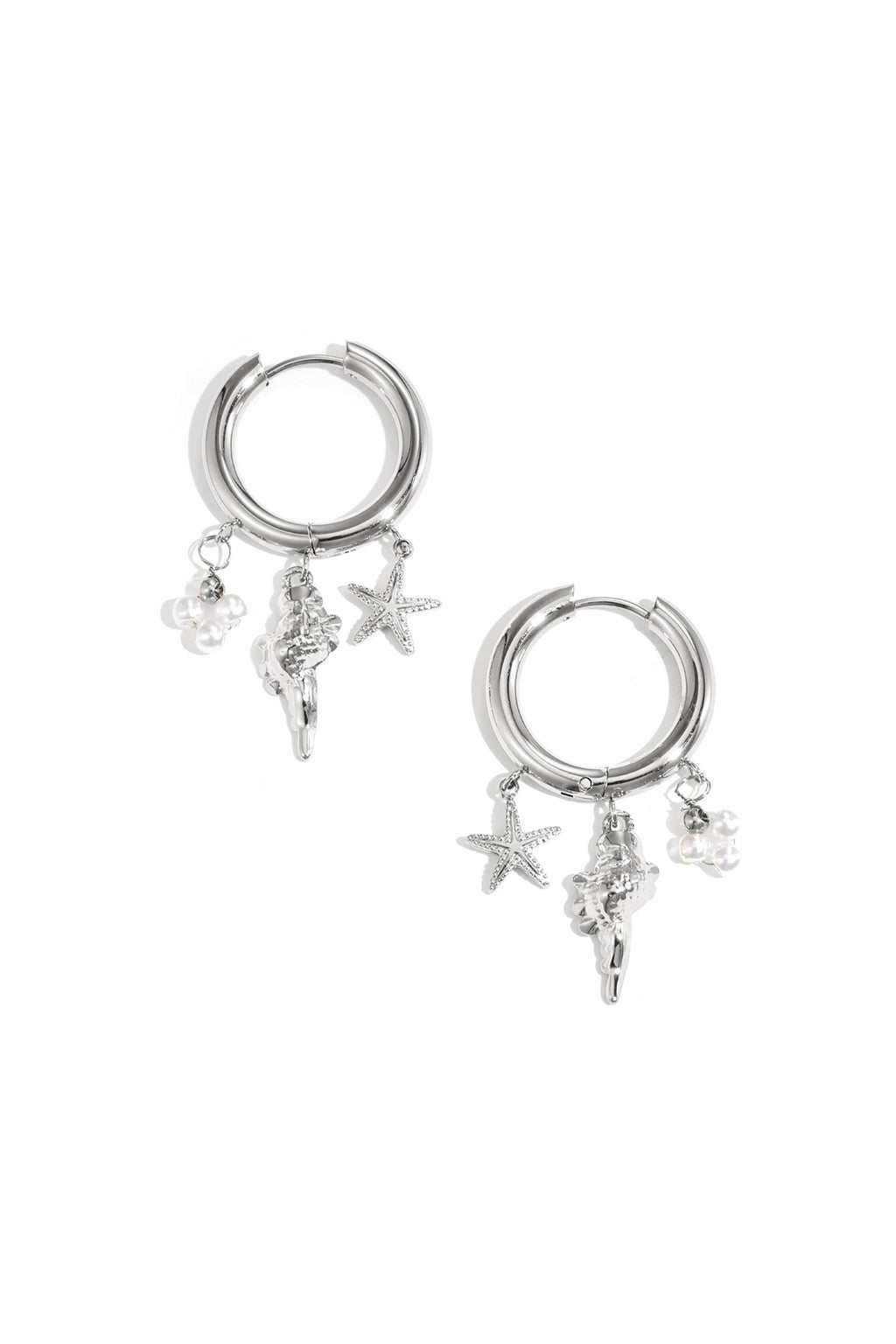 boucles d'oreilles vie marine