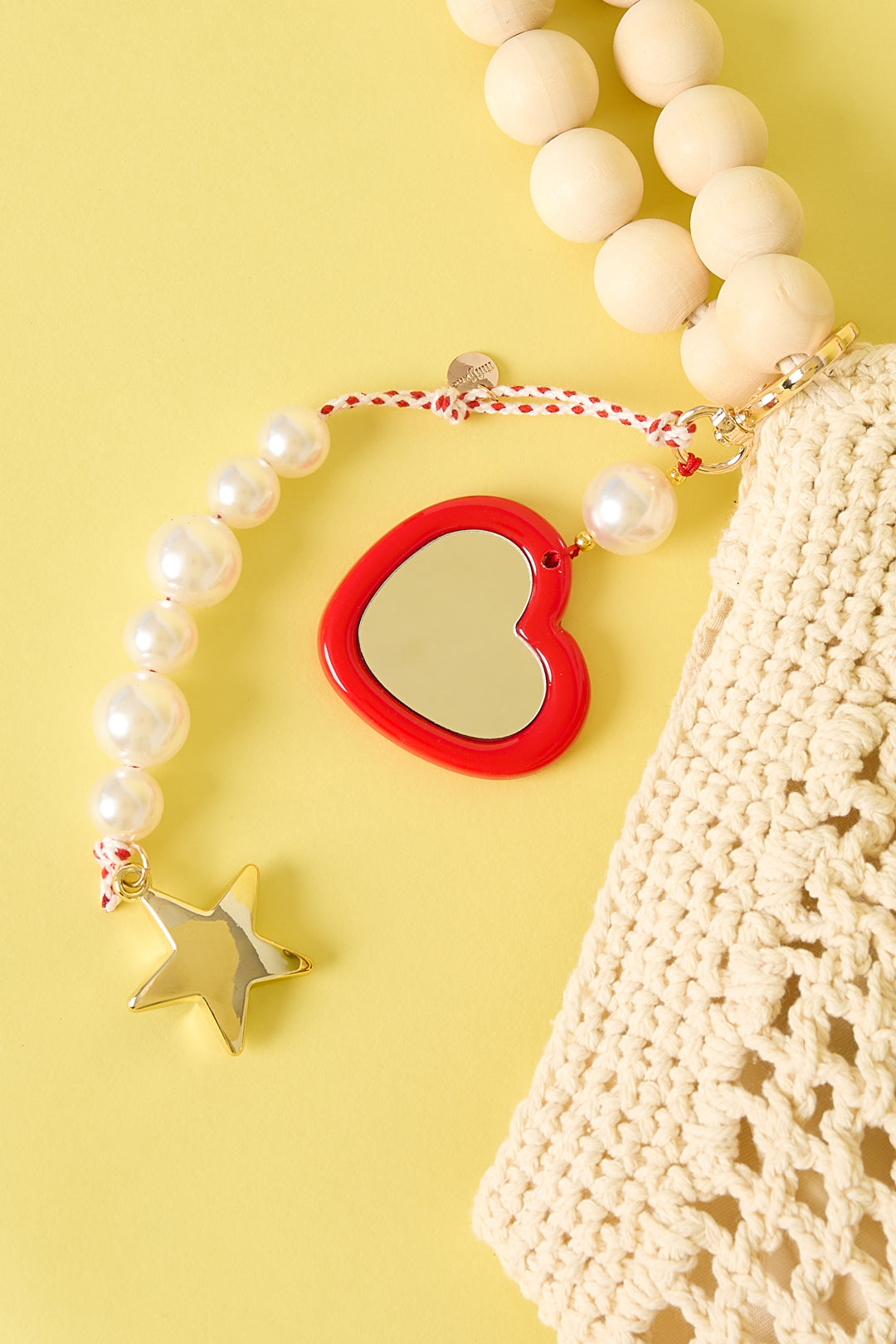 Breloques de sac en perles acryliques - 64208