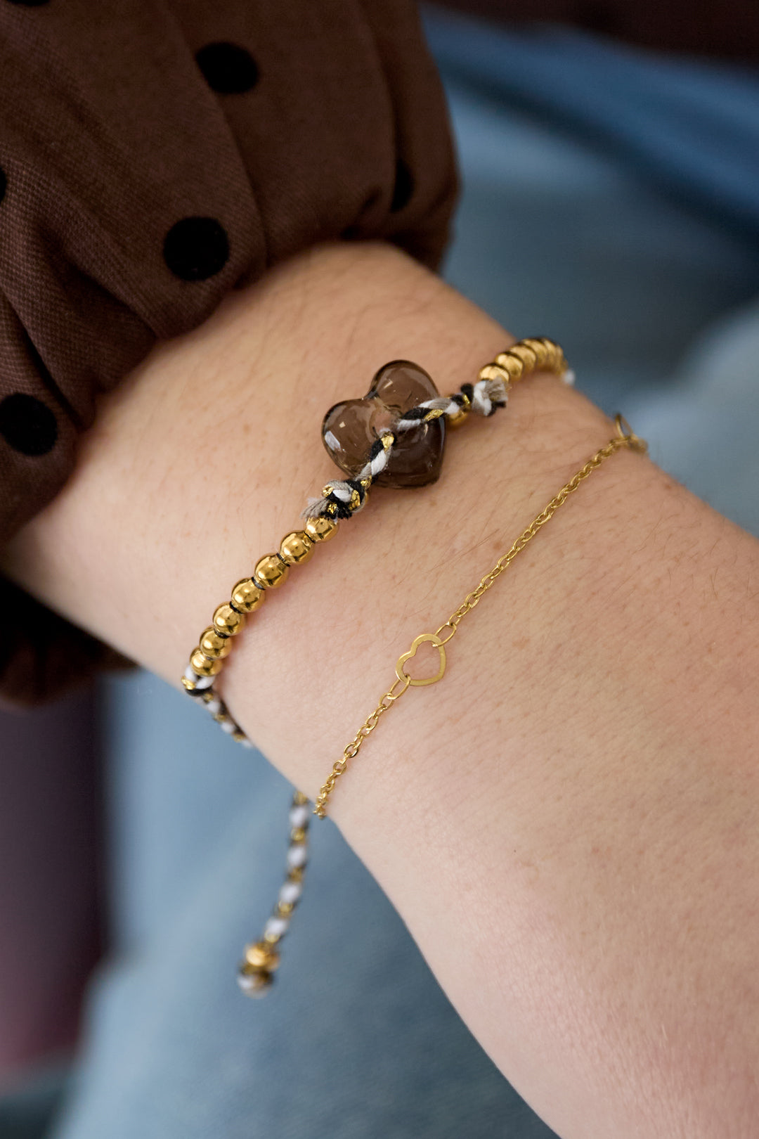 Bracelets chaîne cœur - 57589