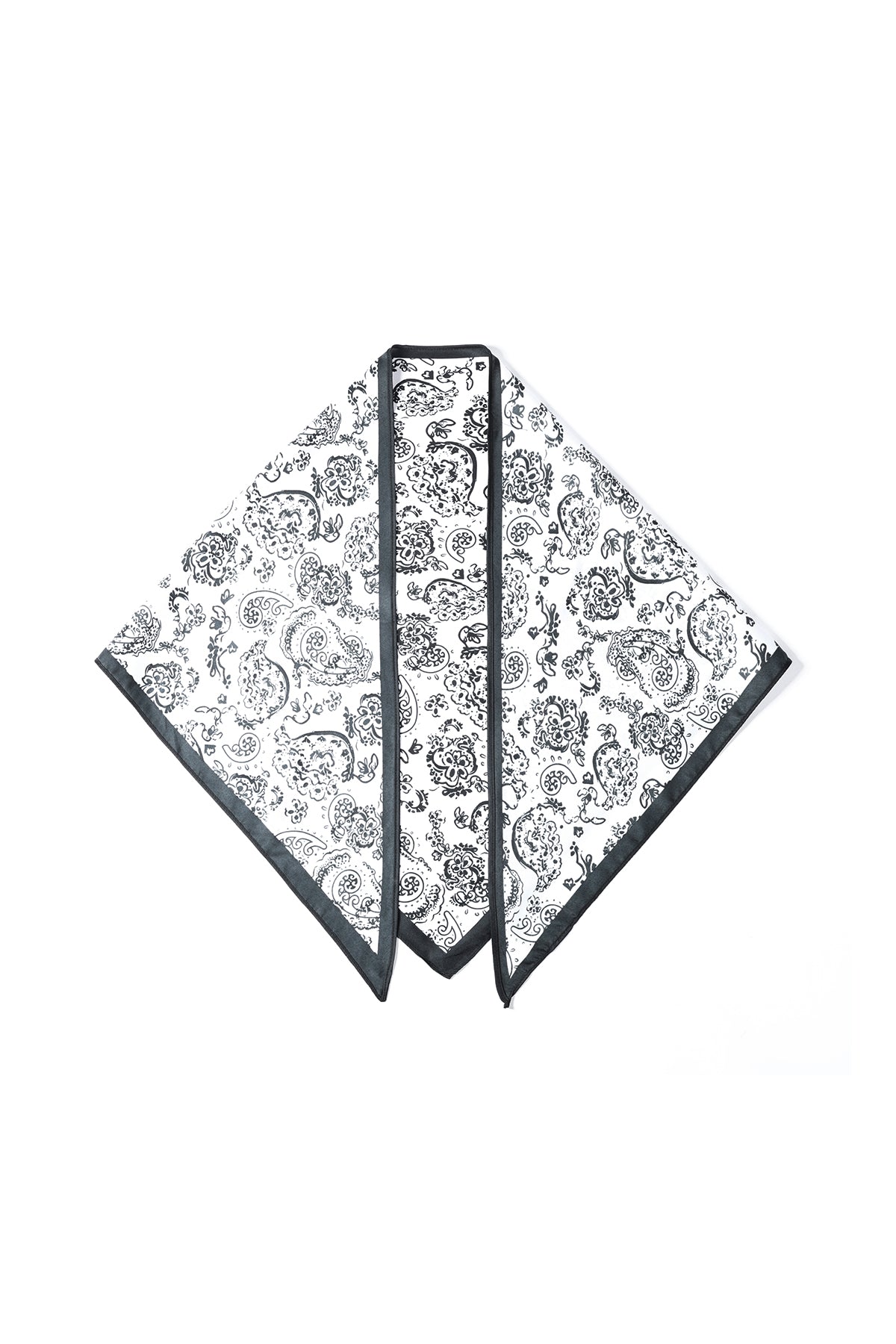 Écharpes multicolores style rétro en polyester - 63071