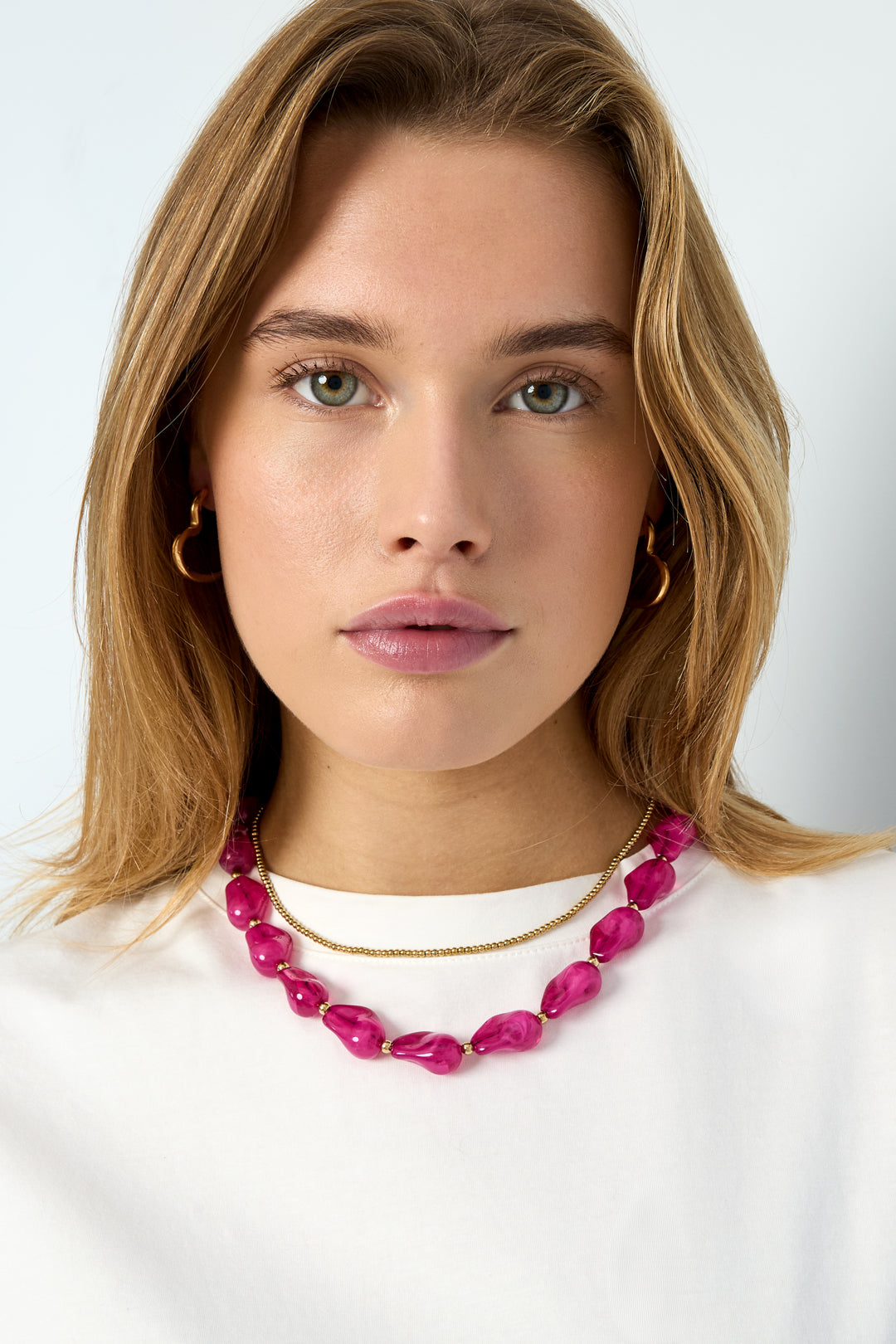 Colliers de perles en acrylique, série décontractée, simple et quotidienne, bijoux pour femmes