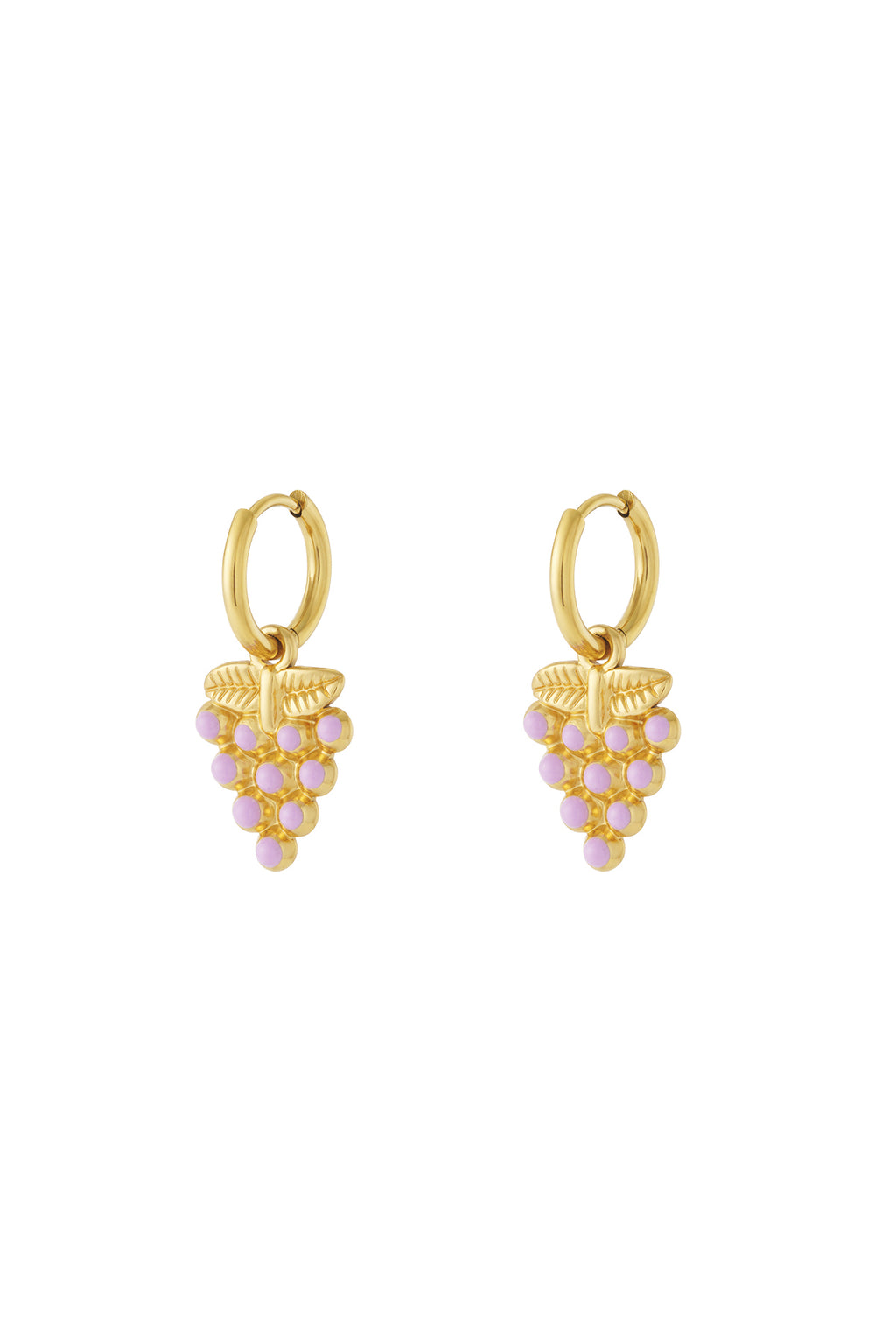 Boucles d'oreilles raisin