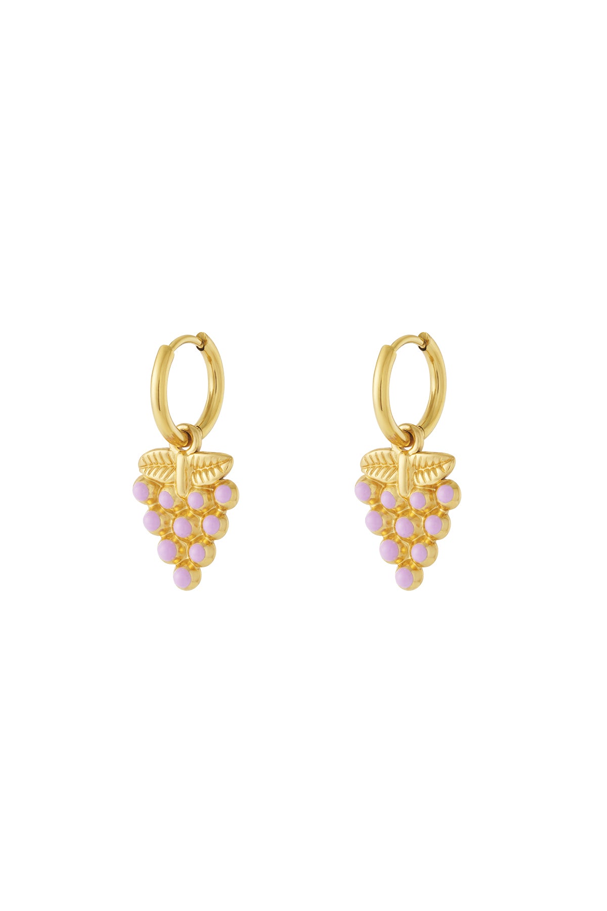 Boucles d'oreilles raisin
