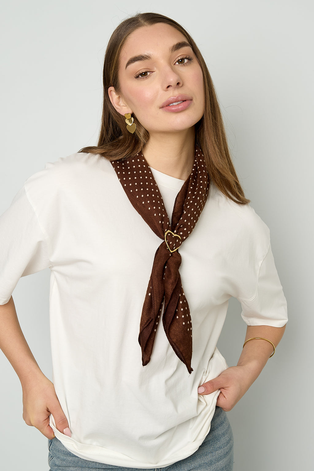 Pince à foulard Cœur - 60593