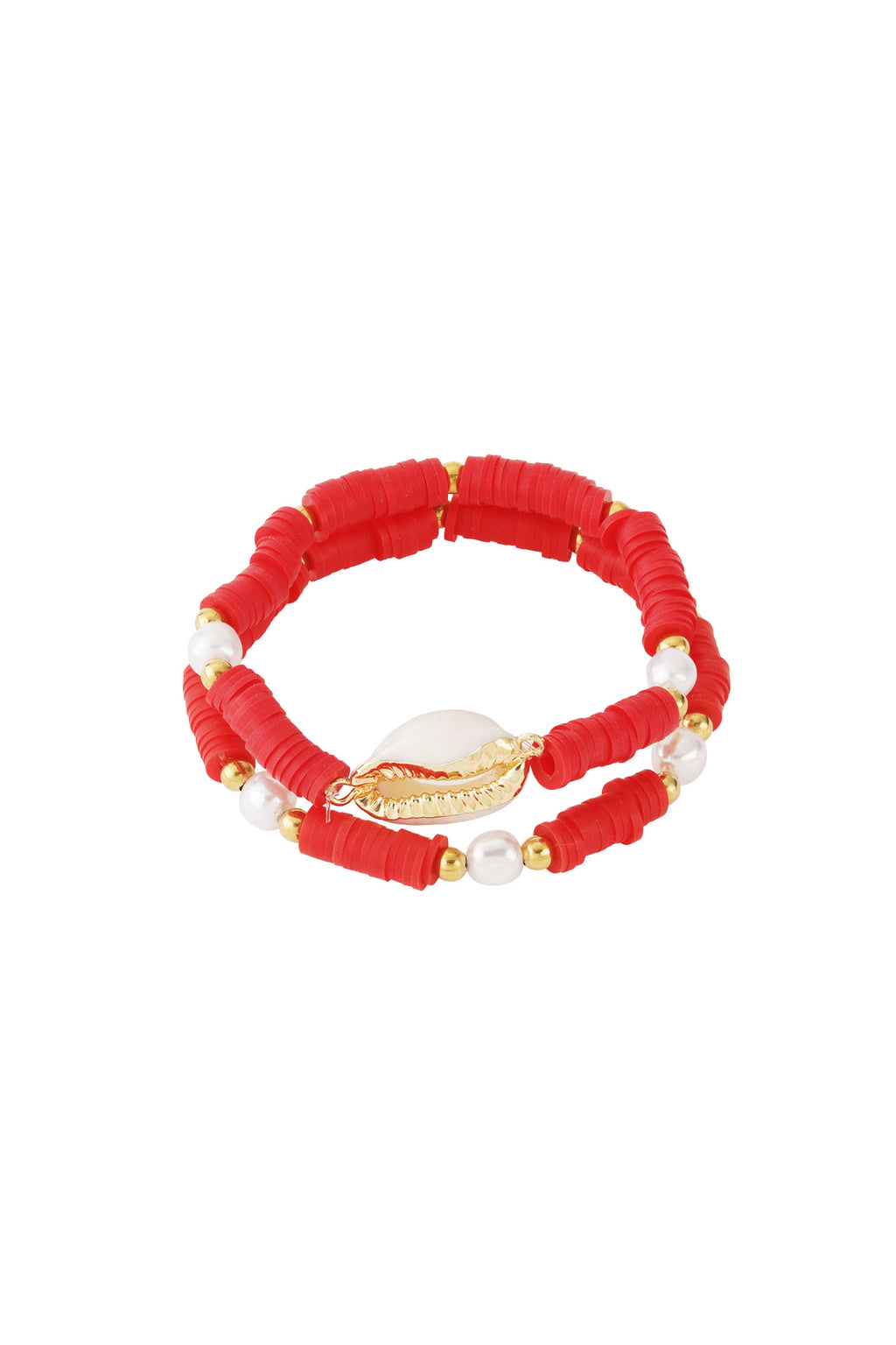 Bracelet coquillage en fleurs