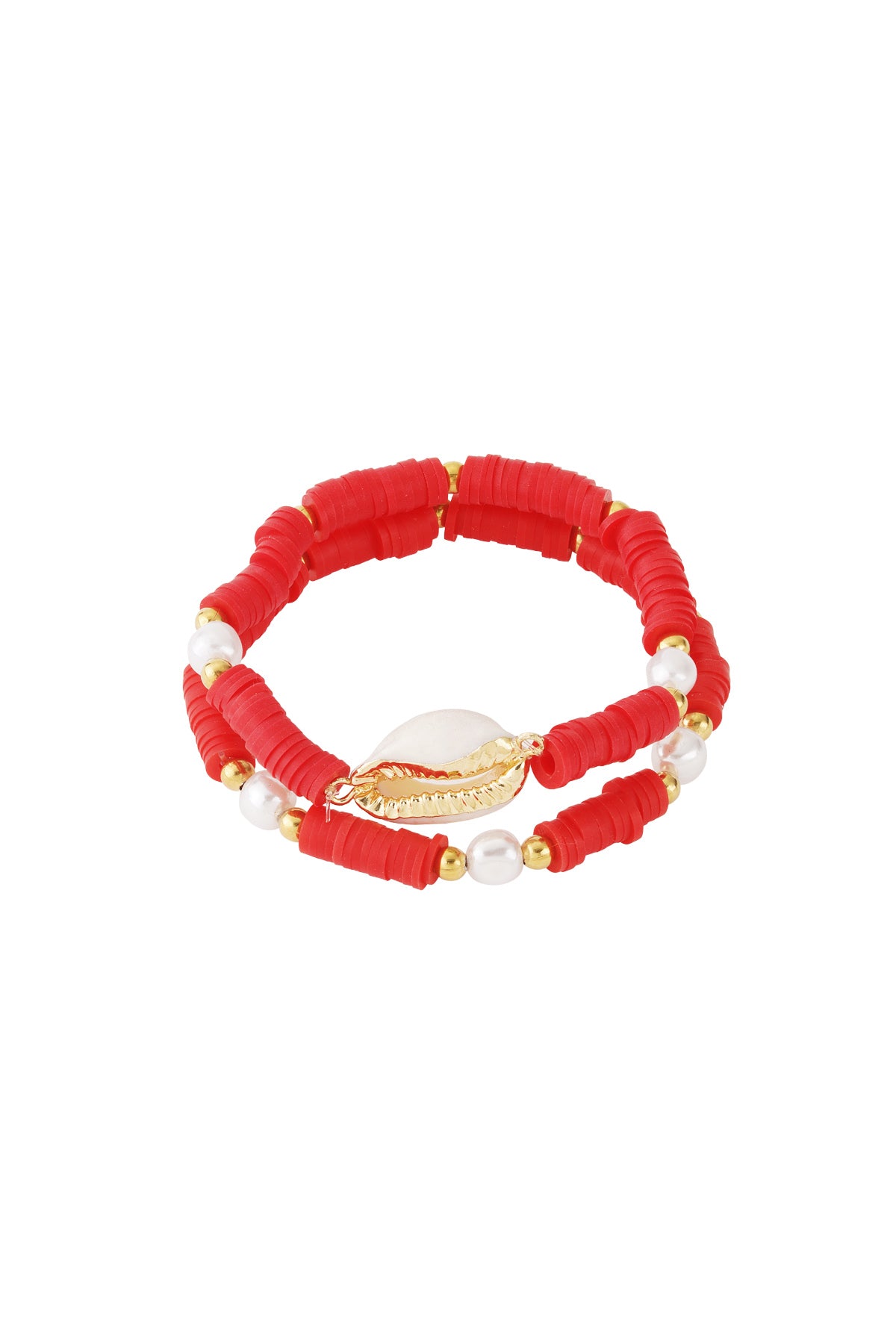 Bracelet coquillage en fleurs