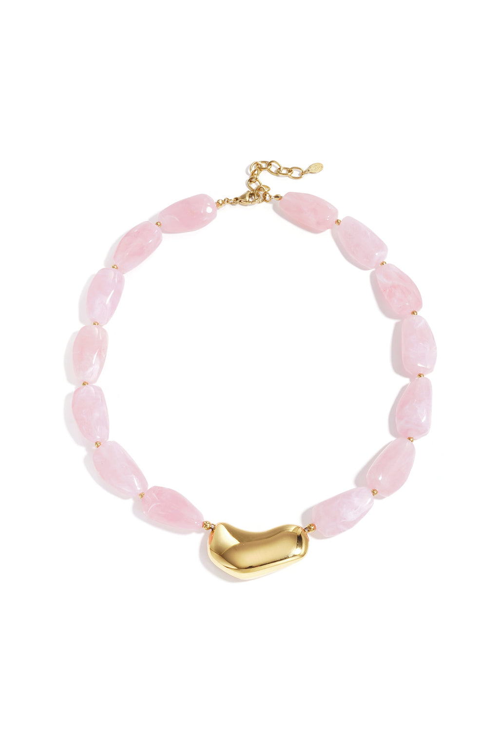 Collier avec perle asymétrique imposante