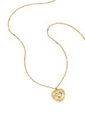 Collier à détails plats et grand pendentif - 63889