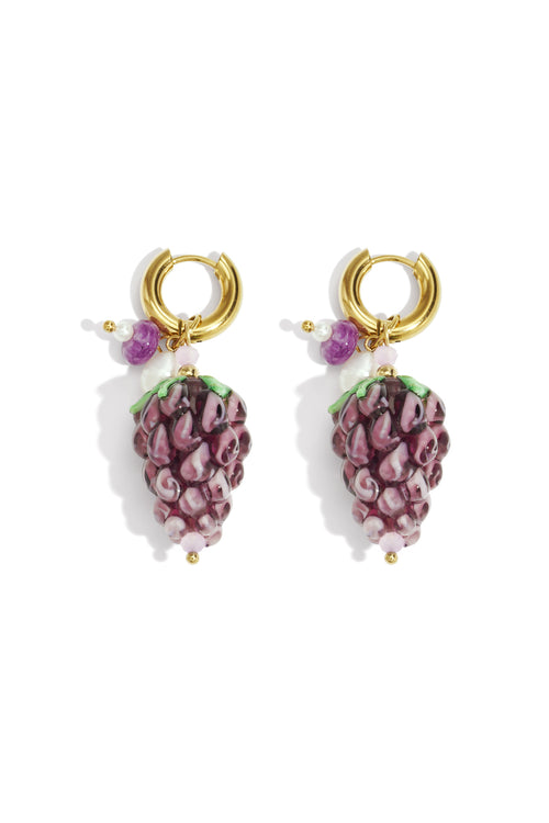 Boucles d'oreilles pendantes en acier inoxydable, série Fruit, décontractée, simple et quotidienne, bijoux pour femmes