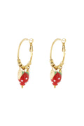 Boucles d'oreilles Douceur Fraise