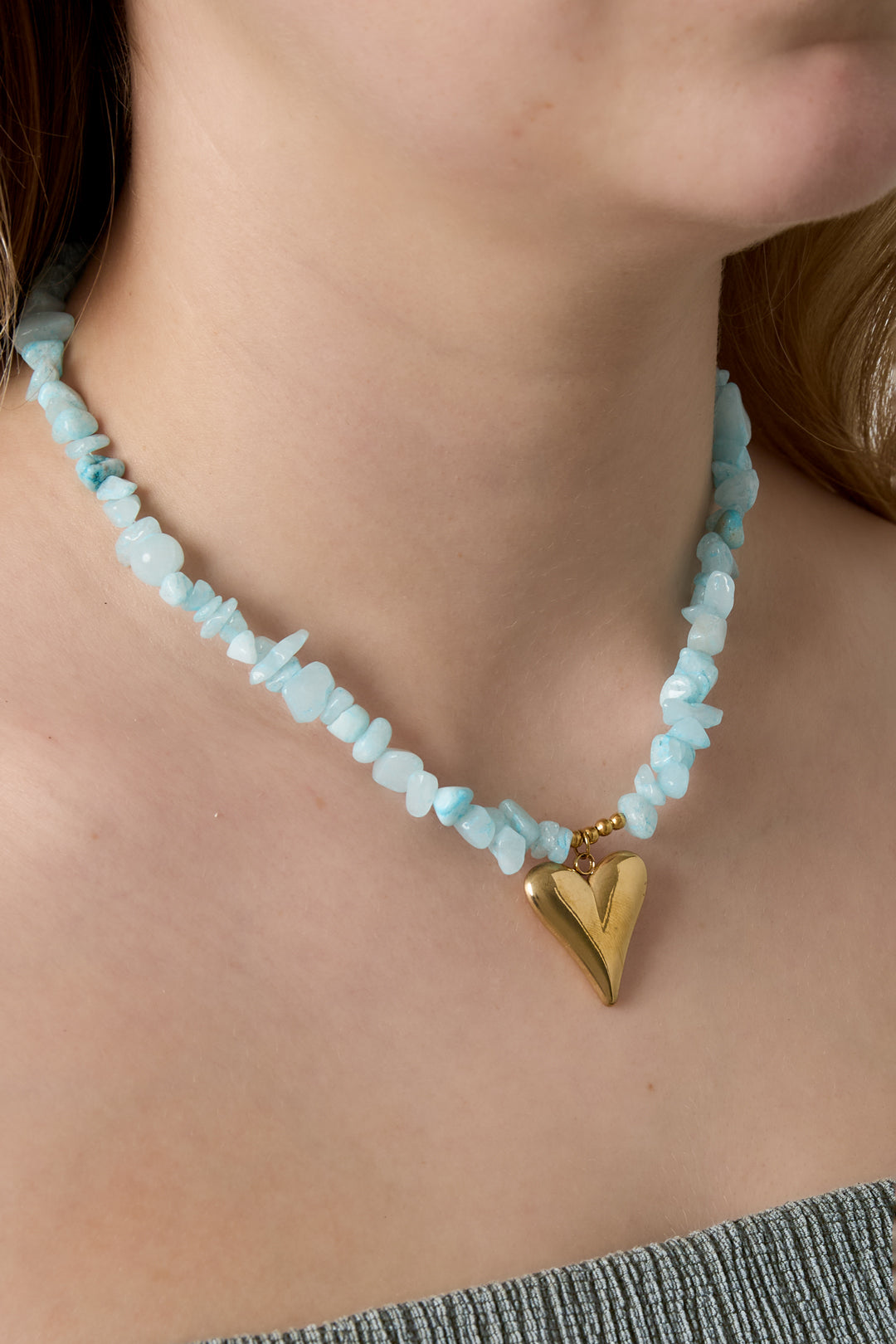 Colliers pendentifs en acier inoxydable Cœur Série Casual Daily Simple Bijoux pour femmes