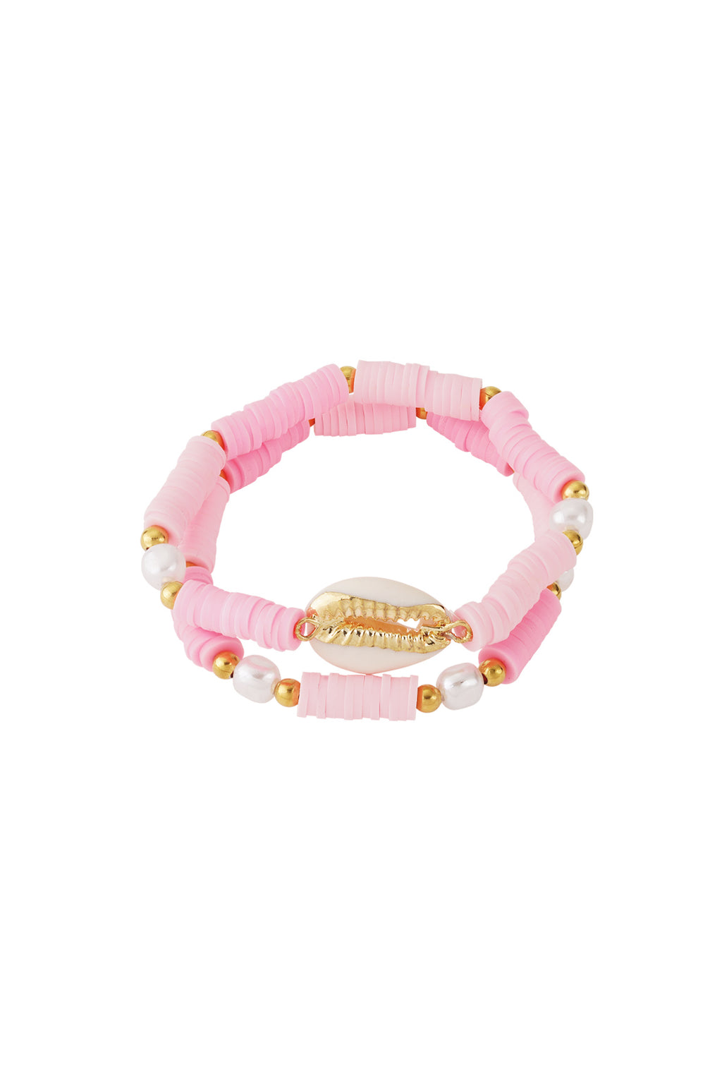 Bracelet coquillage en fleurs