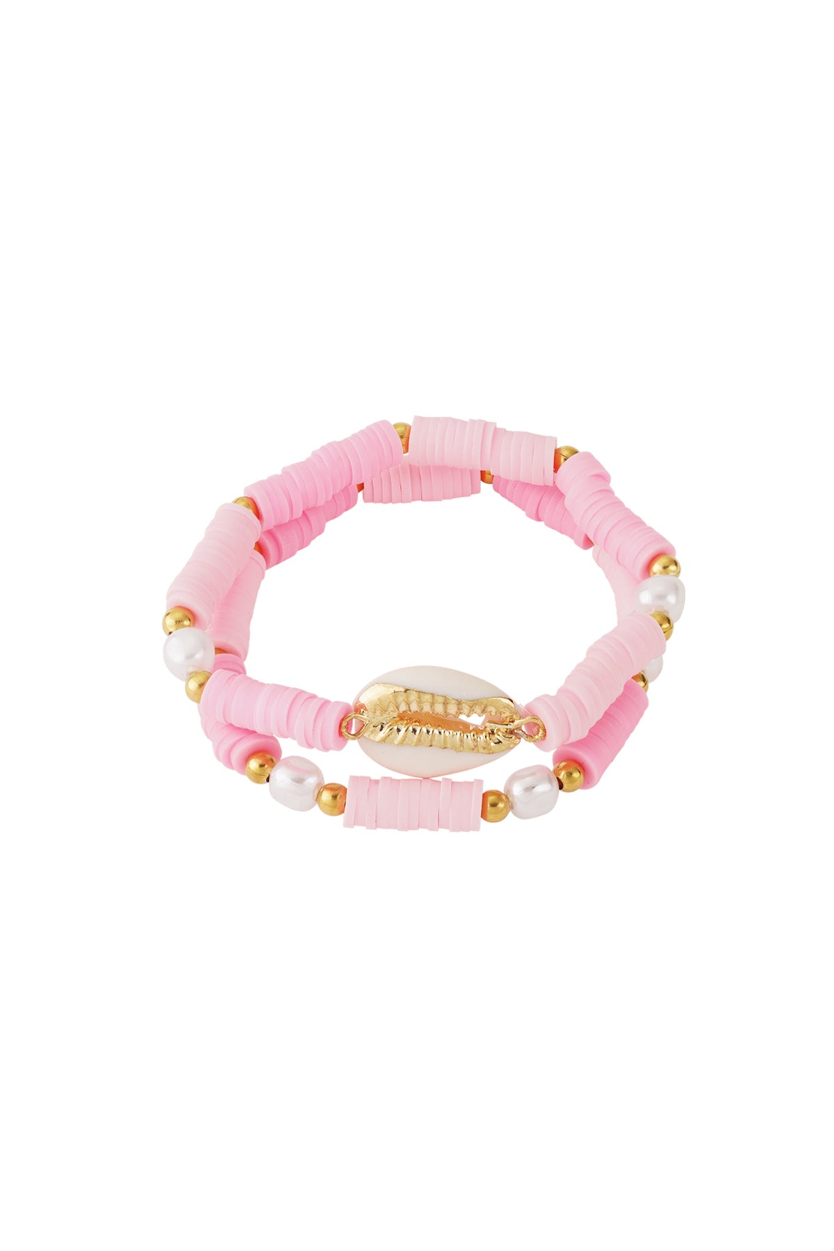 Bracelet coquillage en fleurs